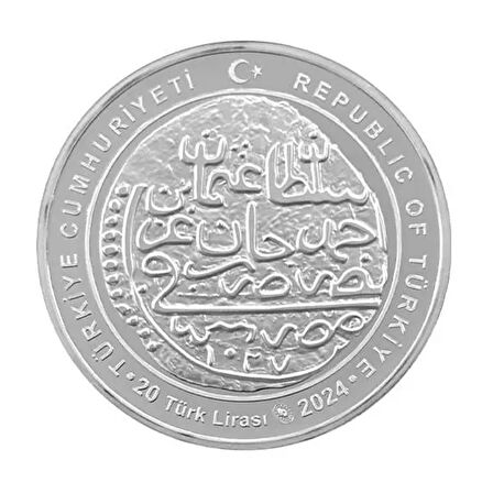 AgaKulche 2. Osman Osmanlı Gümüş Sikke Coin