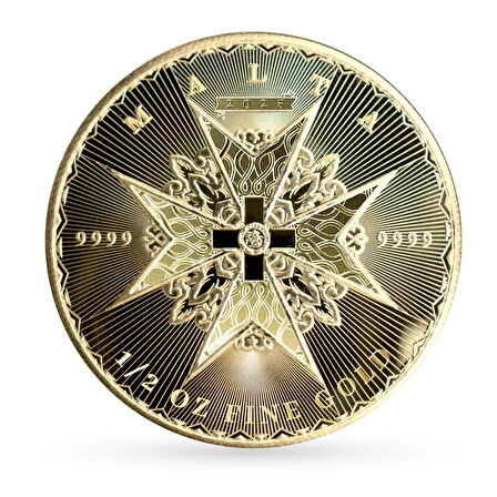 AgaKulche Malta Haçı 1/2 Ons Altın Sikke Coin