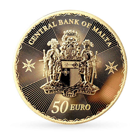 AgaKulche Malta Haçı 1/2 Ons Altın Sikke Coin