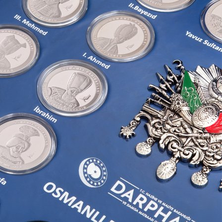 AgaKulche Osmanlı Padişahları 24 Adet Gümüş Sikke Coin Set