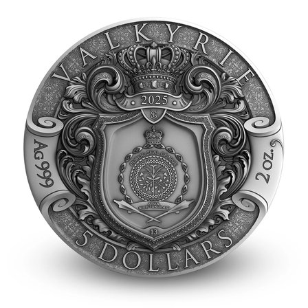 AgaKulche Savaşçı Kızıl Valkyrie Gümüş Sikke Coin