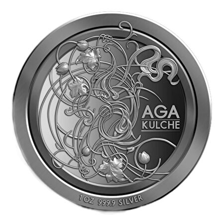 AgaKulche 1 Ons 31.10 Gram Gümüş Sikke 999.9