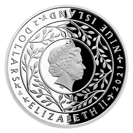 AgaKulche Gökkuşağı Yaşam Ağacı Kristal Taşlı Gümüş Sikke Coin