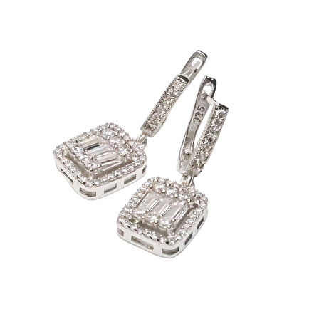 AgaKulche Baget Taşlı Gümüş Takı Seti S30-KB (925)