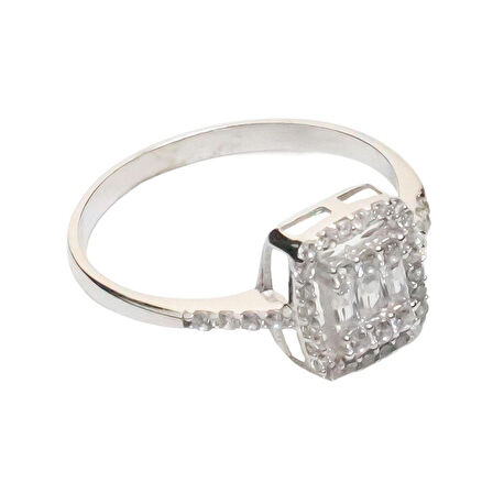 AgaKulche Baget Taşlı Gümüş Takı Seti S32-KB (925)