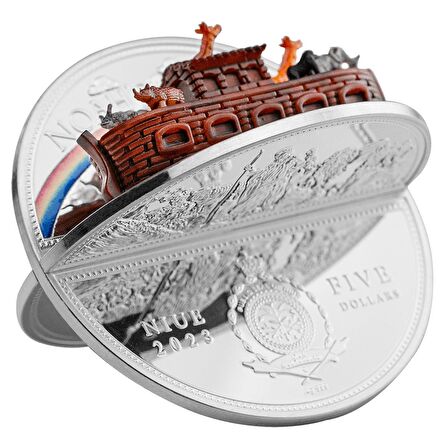 Noah's Ark Case 5$ 2 Ons Gümüş Sikke Coin (999.0)