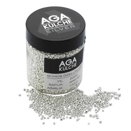 AgaKulche 1000 Gram (999) Granül Gümüş