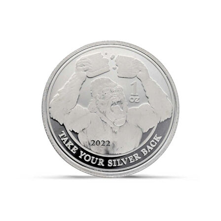AgaKulche Gorilla Gümüş Sikke Coin