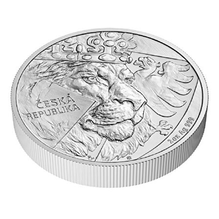 2 Ons Czech Lion 2024  Gümüş Sikke Coin (999.0) 