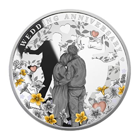 AgaKulche Evlilik Yıldönümü Gümüş Sikke Coin