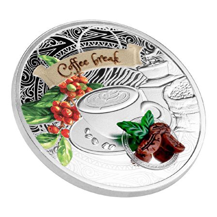 AgaKulche Kahve Molası Gümüş Sikke Coin