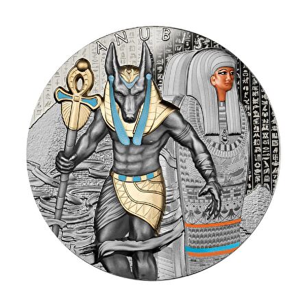 Anubis 2023 2 Ons 62.20 Gram Gümüş Sikke Coin (999)