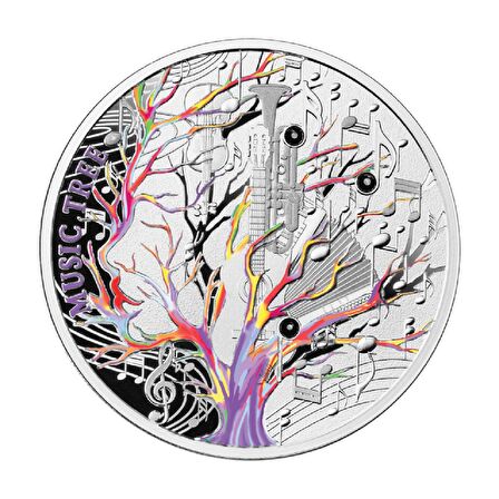 Music Tree 2023 17.5 Gram Gümüş Sikke Coin (999)