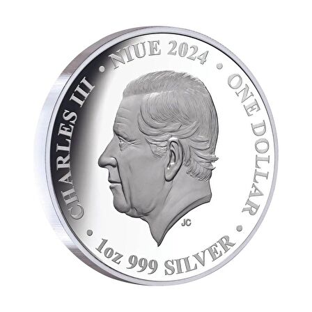 Peacock 2024 1 Ons 31.10 Gram Gümüş Sikke Coin (999)