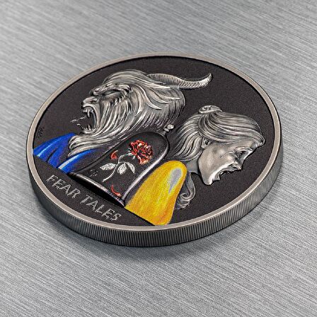 Beauty And The Beast Fear Tales 2022 2 Ons 62.20 Gram Gümüş Sikke Coin (999)