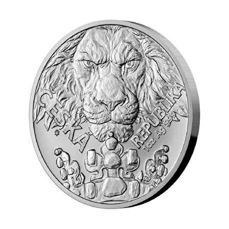 Czech Lion  2023 1 Ons 31.10 Gram Gümüş Sikke Coin (999)