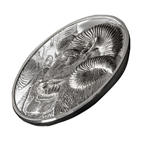 AgaKulche Dağ Koyunu Argali Gümüş Sikke Coin