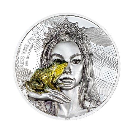 Kiss The Frog Eye of a Fairytale 2023 2 Ons 62.20 Gram Gümüş Sikke Coin (999.9)