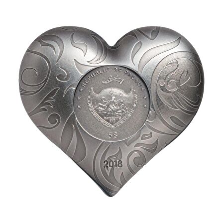 AgaKulche Kalp 2018 Gümüş Sikke Coin