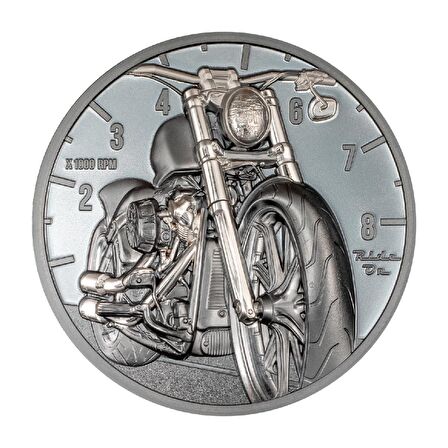 Motorbike Ride On 2024 2 Ons 62.20 Gram Gümüş Sikke Coin (999.9)