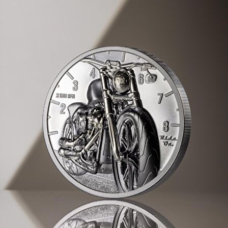 Motorbike Ride On 2024 2 Ons 62.20 Gram Gümüş Sikke Coin (999.9)