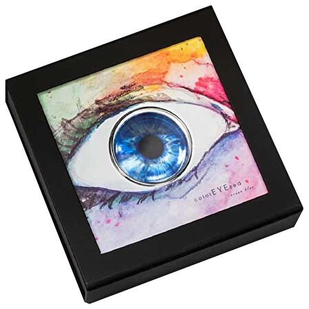 Colored Eyezed Ocean Blue 2022 1 Ons 31.10 Gram Gümüş Sikke Coin (999)