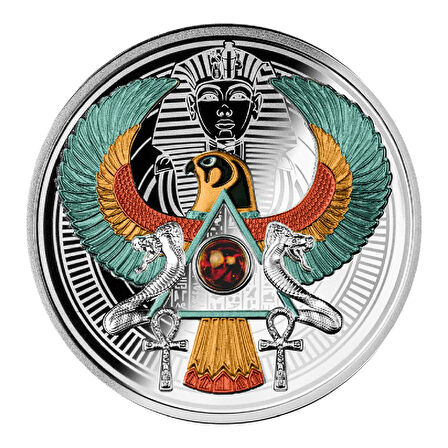 AgaKulche Tutankhamun Falcon 17,5 Gram Gümüş Sikke Coin (999.0)