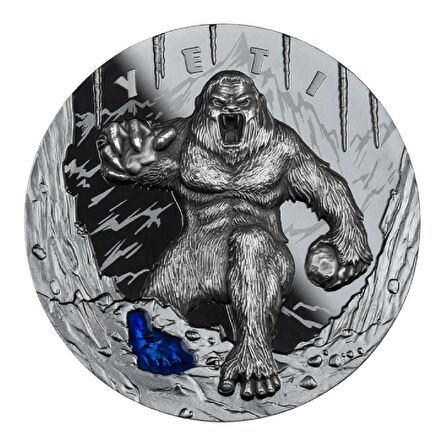 AgaKulche Yeti 2022 2 Ons 62.20 Gram Gümüş Sikke Coin (999.0)