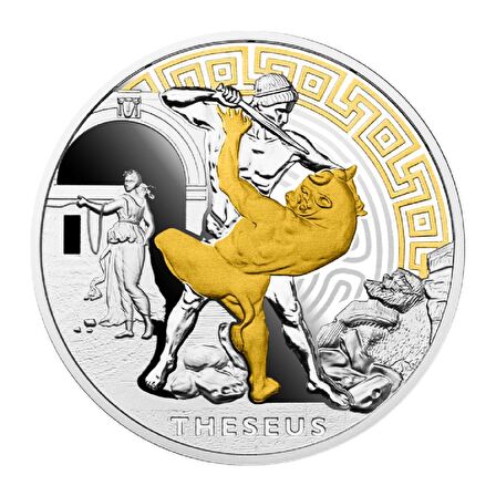AgaKulche Theseus 2024 1 Ons 31.10 Gram Gümüş Sikke Coin (999.0)