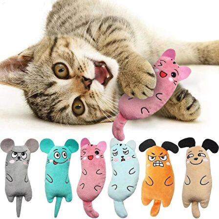 TİNEKE PELUŞ KEDİ OYUNCAĞI KEDİ OTLU CATNİPLİ   6 ÇEŞİT PELUŞ