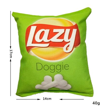 Tineke CİPS DAYANIKLI  CIZIRTILI VE KETİ OTLU  KEDİ  OYUNCAĞI ( LAZY ) 1 ADET