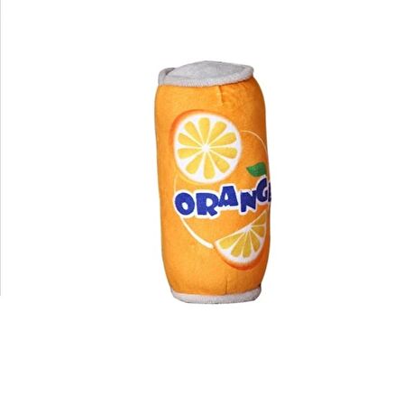 Teneke kola tarzında  Dayanıklı Sesli Köpek Oyuncağı  Orange 1 Adet