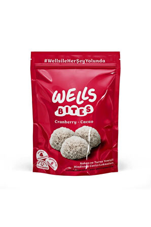 Wells Bites Probiyotikli Doğal Meyve Topları (Cranberry Cacao)