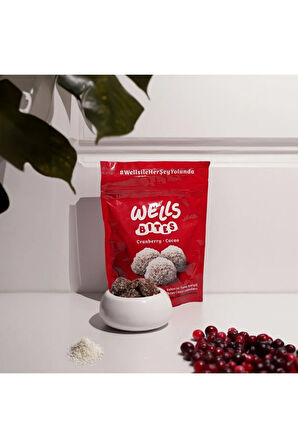 Wells Bites Probiyotikli Doğal Meyve Topları (Cranberry Cacao)