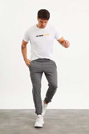 201755 Antrasit Melanj Erkek Eşofman Altı