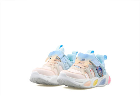 Pepino Pk24 1830 Pudra Bebe Mavi Çocuk Günlük Işıklı Ayakkabı PK24-1830-PUDRA-BEBE-MAVI Renkli
