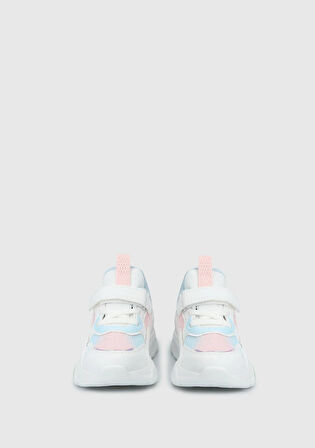 Beyaz-Pembe Kız Çocuk Sneaker
