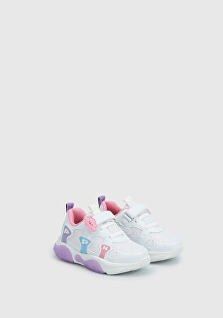 Beyaz Kız Çocuk Sneaker
