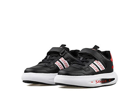 Pepino 1936 Filet Siyah Beyaz Unisex Çocuk Günlük Ayakkabı 1936-FILET-SIYAH-BEYAZ Siyah