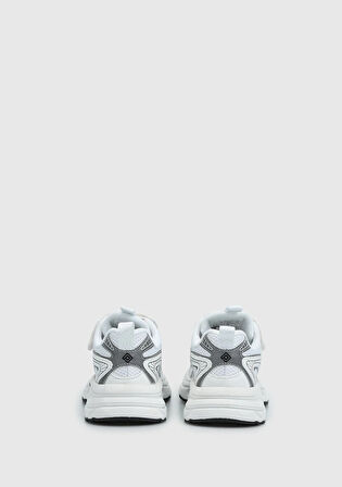 Beyaz-Siyah Erkek Çocuk Sneaker
