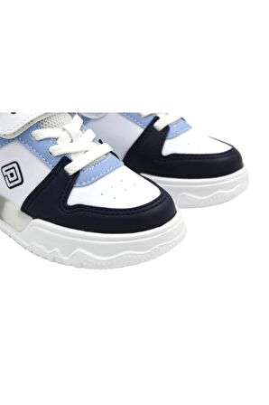 PEPİNO PY25-1603 PATİK ORTOPEDİ SPOR AYAKKABI BEYAZ LACİVERT BEBE MAVİ
