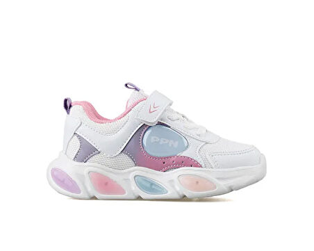 Pepino 1901 Patik Beyaz Pembe Unisex Çocuk Günlük Ayakkabı 1901-PATIK-BEYAZ-PEMBE Beyaz