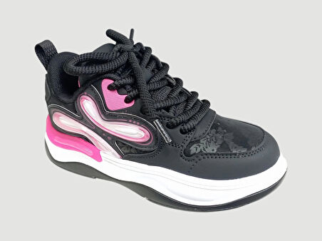 PEPİNO FK25-1990 FİLET ORTOPEDİ SPOR AYAKKABI SİYAH FUŞYA