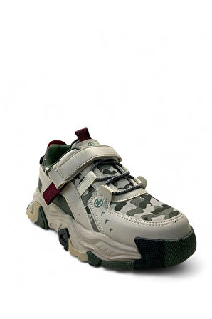 PEPİNO FK25-2021 FİLET ORTOPEDİ SPOR AYAKKABI KREM HAKİ BORDO