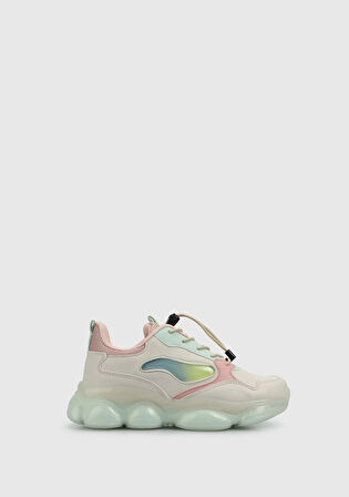 Krem Kız Çocuk Sneaker
