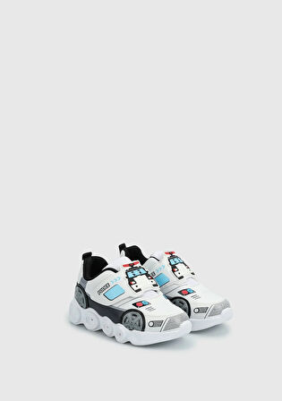 Beyaz-Siyah  Sneaker