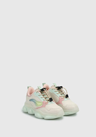 Krem Kız Çocuk Sneaker
