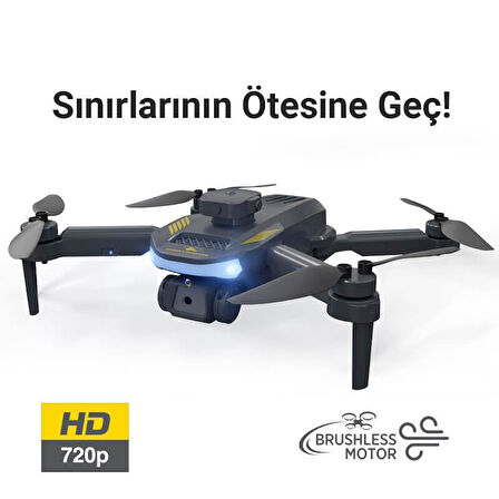 Corby Drones CX030 Skywalk Kablosuz Katlanabilir Hareketli Kamera 720p Smart Drone Siyah