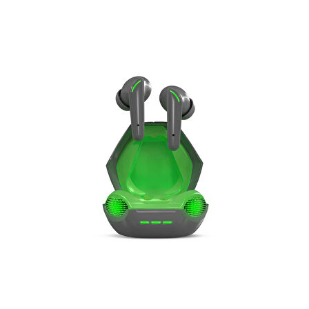 Polosmart PGS104 Kablosuz Kulak İçi Dokunmatik TWS Bluetooth 5.3 Gaming Oyuncu Kulaklık Gri