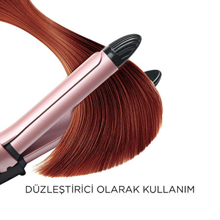 Polosmart PSC58 2 in 1 Saç Şekillendirici Düzleştirici Rose Gold